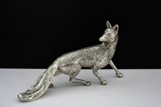 Wildwood Silver Fox Decorative Statue