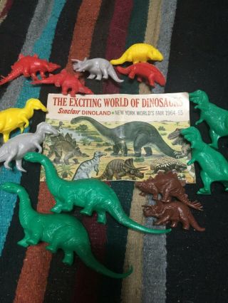 Sinclair Dinoland Mold - A - Rama Dinosaurs 1964 - 65 Ny Worlds Fair