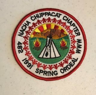 Bsa Oa Black Eagle Lodge 482,  Nacha Chuppacat Chapter Spring Ordeal,  1991