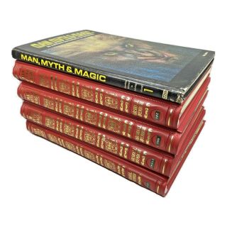 Vtg 1970s Man Myth & Magic Illustrated Encyclopedia Supernatural Magazines Books
