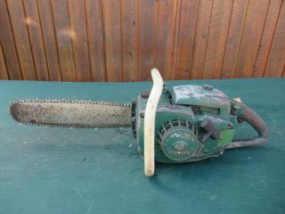 Vintage Pioneer 2400 Chainsaw Chain Saw With 16 " Bar