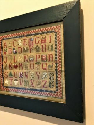 Primitive Cross Stitch Alphabet Sampler 2