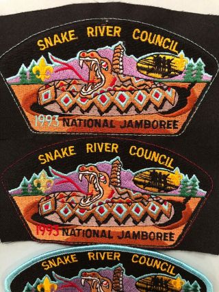 Smake River Council 1993 National Jamboree JSP prototype And Final Set UNIQUE 2