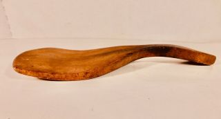 Antique Primitive Hand Carved Wooden Scoop,  9 By 4 Inches -
