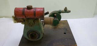 Vintage Briggs And Stratton Engine W/ Sears And Roebuck Water Pump Very Cool