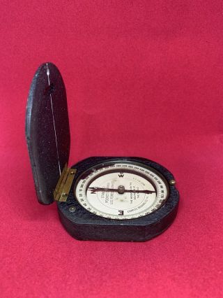 Vintage U.  S.  Forest Service Standard Pocket Compass,  by Charles Bruning Co USA 2