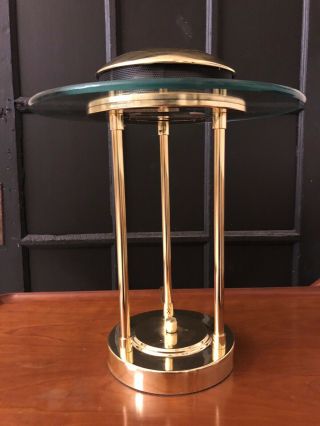 Sonneman Lamp Saucer Mcm Mid Century Kovacs Ufo Desk Table Vtg Vintage Brass
