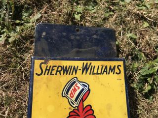 Vintage Store Display Sign / Holder Sherwin Williams Paint Collectible 3