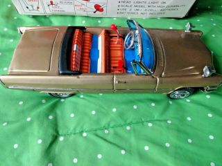 Vintage Bandai Cadillac convertible battery operated gear shift 1960 ' s box 2