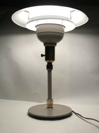 Vintage Mid Century Modern Atomic Ufo Flying Saucer Table Desk Lamp 1960 