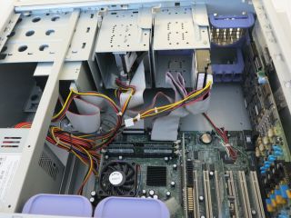 Vintage Mid - Full Tower PC Computer w/ AMD K6 - 900 CPU; 512M RAM; 30G HD; Dialogic 3