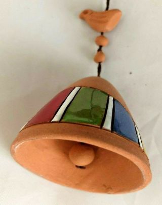 Terracotta 2.  5 " Southwest Bell Ornament