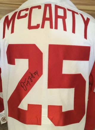 Vintage Darren Mccarty Autographed Detroit Red Wings Hockey Jersey Sweater Nhl