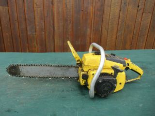 Vintage Mcculloch Pro 10 - 10 Automatic Chainsaw Chain Saw With 16 " Bar