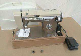 Vintage Emdeko Zig Zag Quality Home Sewing Machine All Metal Made In Japan
