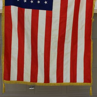 WWII ERA 48 STAR AMERICAN FLAG BANNER CEREMONIAL REGIMENTAL FRINGE TASSEL 3