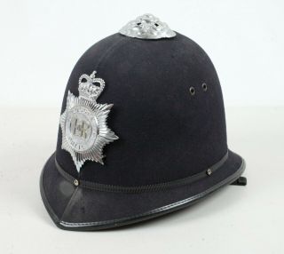 Vintage Obsolete Sussex Police Helmet Hat Great Britain Bobby Cop Policeman 
