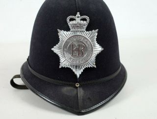 Vintage Obsolete Sussex Police Helmet Hat Great Britain Bobby Cop Policeman ' s 2
