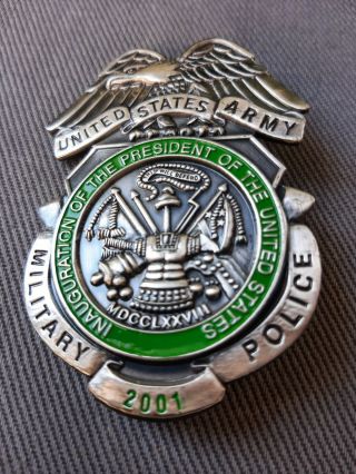 Military Police Army Badge 2001 Washington DC Inauguration Of The President 2