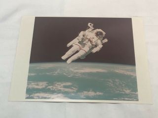 Vintage Kodak 8x10 Nasa Space Shuttle Bruce Mccandless Untethered Spacewalk