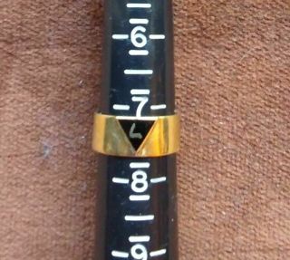 14k Solid Yellow Gold Mens Masonic Scottish Rite Ring 14kt precious metal 4.  7g 3