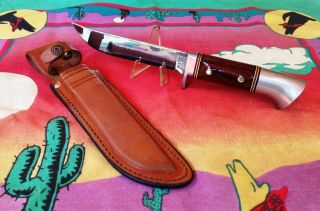 Vintage Usa Made Western W36 Hunting Knife & Orig Sheath,  In Exc Cond,  Camillus