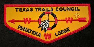 Penateka Oa Lodge 561 Bsa Texas Trails Council Patch Dreamcatcher Rare Flap
