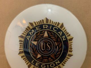 Vintage American Legion Glass Lens Sign 3