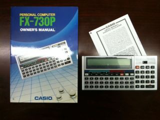 Only A Few Left Casio Vintage Fx 730 P Personal Handheld Computer -