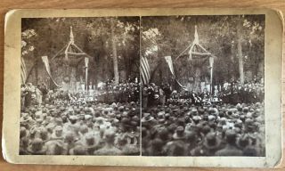 President Hayes & General Sherman 1879 At Neosho Falls Fair Kansas Early Sv