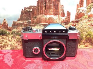 Canon Canonflex Vintage 35mm Slr Film Camera W/ Black Prism - Body Only - Nm