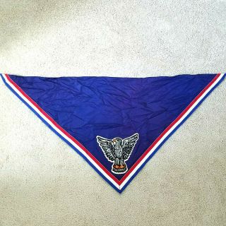 Boy Scouts Of America Eagle Scout Neckerchief Vintage 1980 Large 44 " X 22 "