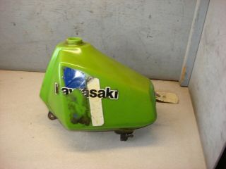 Kawasaki Kx 125 1980 1981 Gas Fuel Petrol Tank Green Ahrma Vintage 5001 - 5018 - Gw