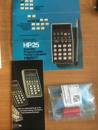 HP - 25 Vintage LED Hewlett - Packard Scientific Calculator with BOX 3