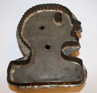 Antique Rare 19th Century Head Shaped Cookie Cutter