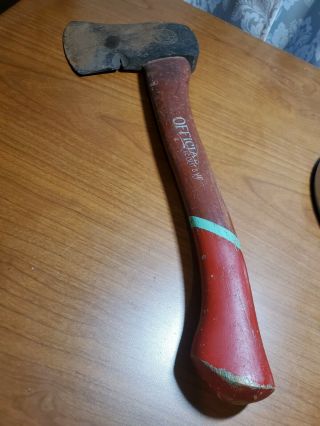 Vintage Plumb Boy Scout Hand Axe / Hatchet,  W/ Red/green Handle