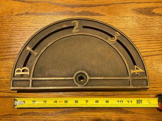 Architectural Antique Ornate Cast Bronze Elevator Floor Indicator,  Model D - 15