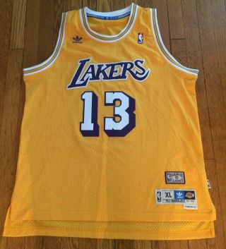 Vintage Adidas La Lakers Chamberlain 13 Stitched Basketball Jersey Xl 2,  Length