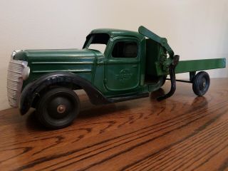 Vintage 1940’s Buddy L Transport Toy Truck - Pressed Steel Look 20.  5 " Large