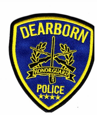 Michigan Police Patch Dearborn Honor Guard