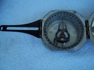 D.  W Brunton ' s Ainsworth and sons Vintage surveying compass with case Denver Co 2