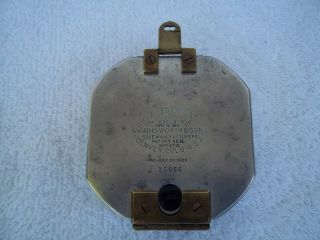 D.  W Brunton ' s Ainsworth and sons Vintage surveying compass with case Denver Co 3