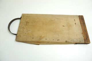 Antique Ironing Board Small Tabletop Size Wood With Cloth Cover From Pa Museum