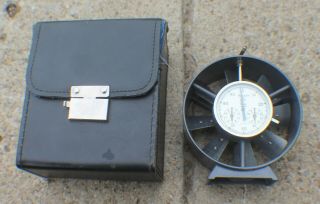 Vintage Taylor 3132 Jeweled Anemometer Air Velocity Wind Meter W/case