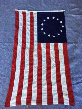 Vintage Betsy Ross 13 - Star American Flag Paramount Flag Co.  Sf 3 By 5’