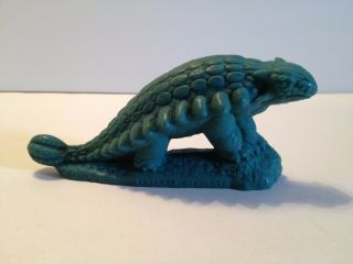 Sinclair Dinoland Mold - A - Rama Ankylosaurus (unique Blue - Green Color)