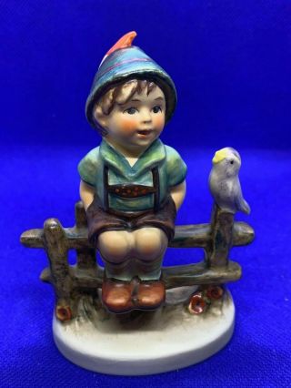 Goebel Hummel W.  Germany Figurine 111 3/0 " Wayside Harmony Boy " Tmk 5