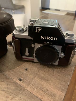 Nikon F Photomic Vintage 35mm SLR Film Camera with Case Ser 7116607 2
