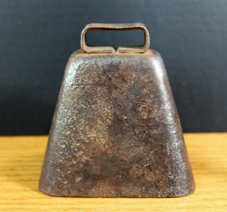 Antique Cow Bell Goat Bell Hand Bell 4 " Primitive Rustic Farm House Decor