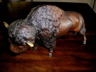 Vintage Breyer Molding Co Buffalo Bison Large American Plains Figure